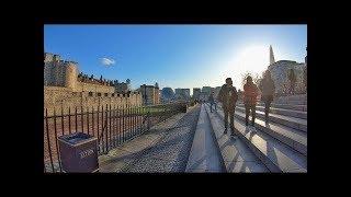 London Tower Hill including the view from roof top bar - 4K Walk