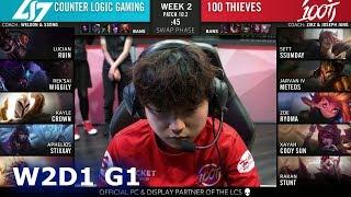 CLG vs 100 Thieves | Week 2 Day 1 S10 LCS Spring 2020 | CLG vs 100 W2D1