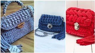 Top 10 crochet hand made band bag designs for party wear