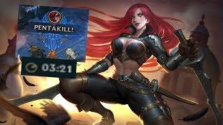 SEASON 10 KATARINA | PENTAKILL AT 3 MINUTES