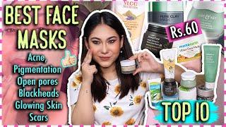 Top 10 Best Face Masks for Clear Skin | starts Rs.60 Acne, Pigmentation & More |ThatQuirkyMiss