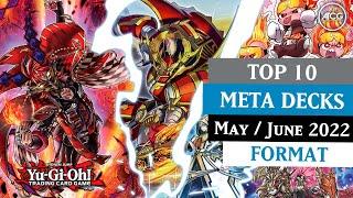 Yu-Gi-Oh! TOP 10 META Decks of MAY / JUNE 2022 Format | Post Albaz Strike Structure Deck