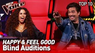 TOP 10 | UPLIFTING Blind Auditions that'll make you SMILE in The Voice