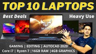 Top 10 Best Laptops For Gaming⚡4k Editing⚡Autocad 2020