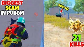 This is The BIGGEST Scam You Will Ever see in PUBG  Mobile • (21 KILLS) • MUST WATCH