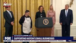 SUPPORTING SMALL BUSINESSES: President Trump speech at the White House