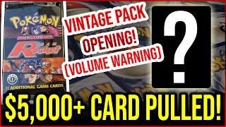 *I PULLED A $5,000 POKEMON CARD!* - Team Rocket First Edition Pack Opening!