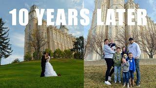 VISITING THE PLACE WE GOT MARRIED 10 YEARS AND 5 KIDS LATER!