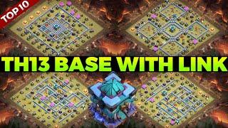 TH13 WAR BASE (TOP 10) | Town hall 13 base with link (Legend league base)