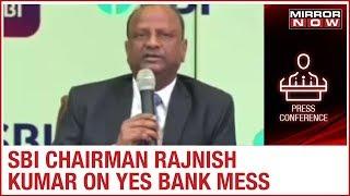 SBI Chairman Rajnish Kumar briefs media on Yes Bank crisis and bailout plan