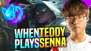 IF TEDDY GETS SUPPORT, JUST PLAYS SENNA! - T1 Teddy Plays Senna vs Rakan Support | KR Patch 9.24