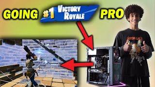 Making Him Go PRO in Fortnite - Upgrading a Gaming PC for the BEST FPS