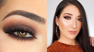 MATTE BROWN SMOKEY EYE MAKEUP TUTORIAL