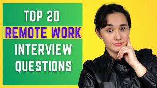 Top 20 Remote Work Interview Questions and Tips | Remote job interview