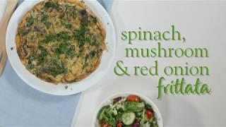 Slimming World Syn Free spinach, mushroom & red onion frittata recipe -FREE