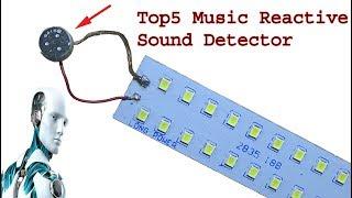 Top 5 Music Light Sound detector, diy electronics projects