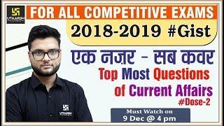 Current GK | Top Most Questions Of Current Affairs #2| For RPSC 1st Grade Teacher | By Kumar Gaurav