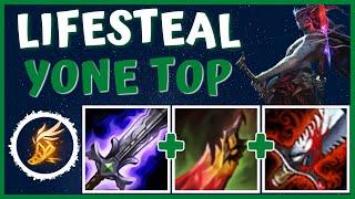 YONE IS WAY TOO STRONG WITH THIS LIFESTEAL BUILD!! - Yone Top | League of Legends