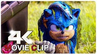 Fluffy Sonic Scene - SONIC THE HEDGEHOG (NEW 2020) Movie CLIP 4K