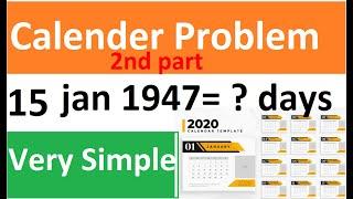 2nd Part Quantitative  Aptitude calendar Based Problem ! Top 10 Important  Question in hindi.