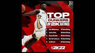 NBA 2K22 Top 10 Player Ratings! 3 Point and Dunk Ratings!