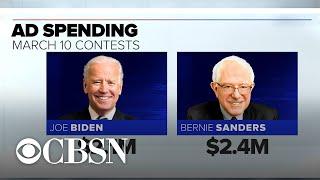 2020 Democrats spend less on ads as field shrinks