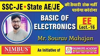 Live Class SSC JEn And State AE/JE  | Basic Of Electronics (EE ) | SSC JEn Exam 2020 - NIMBUS