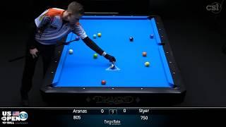 GREAT MATCH! Tyler Styer vs James Aranas | 2019 US Open 10-Ball Championship