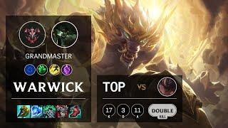 Warwick Top vs Malphite - EUW Grandmaster Patch 11.8