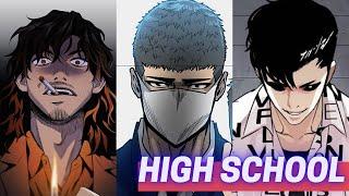 Top 10 high school fighting manhwa and WEBTOON.