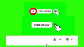 Top 10 // Green screen subscribe button with sound effect//,free,  no copyright.
