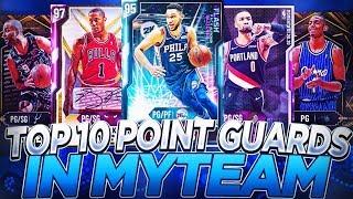 TOP 10 POINT GUARDS YOU CAN GET IN NBA 2K20 MYTEAM! YOU NEED TO PICKUP THESE CARDS ASAP