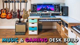 Building the ULTIMATE Music Studio & Gaming Desk Setup // Woodworking