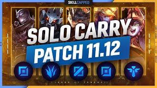 3 BEST SOLO CARRY Champions for EVERY ROLE in PATCH 11.12 - League of Legends