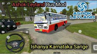 Ashok Leyland Ishanya KSRTC bus driving in Bus Simulator Indonesia