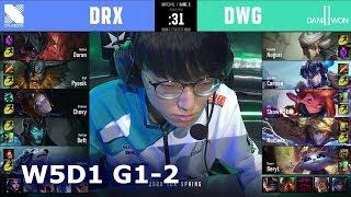 DWG vs DRX - Game 2 | Week 5 Day 1 S10 LCK Spring 2020 | DAMWON vs DragonX G2 W5D1