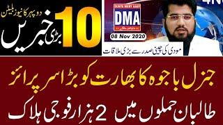 Top 10 with GNM || Today's Top Latest Updates by Ghulam Nabi Madni || Afternoon || 8 November 2020 |