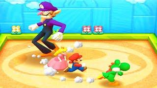 Mario Party The Top 100 Minigames - Yoshi vs Waluigi vs peach vs Mario (Master Cpu)