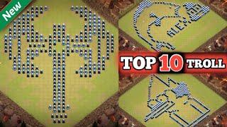 *NEW* TOP 10 TOWN HALL 13 TROLL BASE / FUN BASE LAYOUT + LINK | (Clash of clans)