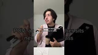 POV a random teacher sits next to you in class! tiktok benjixavier #Shorts