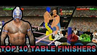 Top 10 table finishers in || wr3d ||