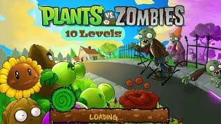 Part 2 | Plants Vs Zombies 10 Level | Top Android Mobile Adventure Gemes