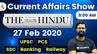 8:00 AM - Daily Current Affairs 2020 by Bhunesh Sir | 27 February 2020 | wifistudy