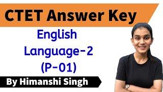 CTET-2019 Answer Key | English Language-02 | Paper-01 | Let's LEARN