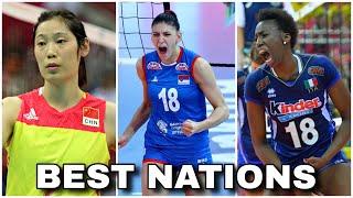 TOP 10 Best Volleyball Nations | FIVB Ranking - Women's (HD)