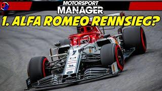 1. RENNSIEG + TOP TRANSFER? | MOTORSPORT MANAGER Alfa Romeo Karriere #9