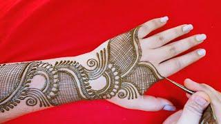 VERY BEAUTIFUL LATEST FLORAL ARABIC HENNA MEHNDI DESIGN FOR BACK HAND || Mehndi by Bhagyashree