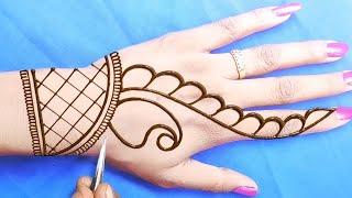 wedding special Arabic mehndi-Holi special back hand Arabic mehndi design-गणगौर स्पेशल अरेबिक मेहंदी