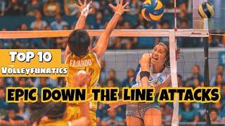 Top 10  DOWN The Line attacks by Alyssa Valdez 