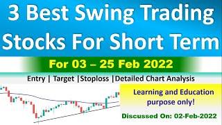 Swing trade stocks for few week | Breakout stocks for this week | Swing trade stocks 03 - 25 Feb 22